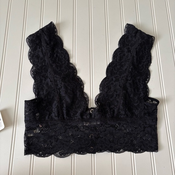 Free People | Women's Heartbreaker Brami Lace Bralette Black Size Small NWT - Picture 9 of 11